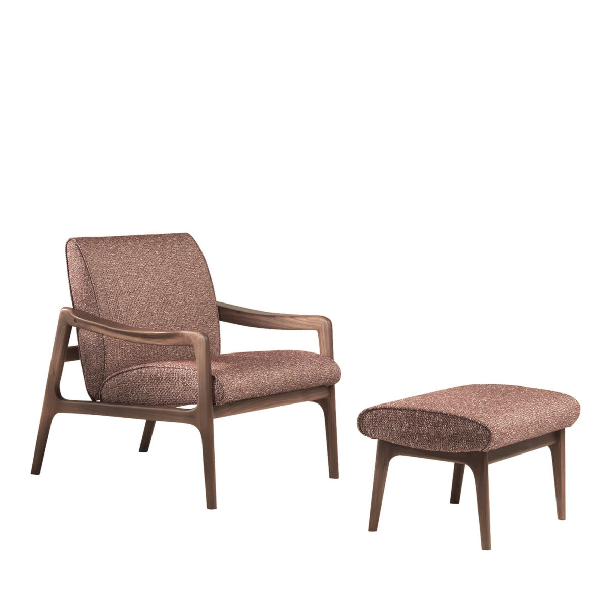 Jack Pouffe and Armchair Set by CTS Salotti