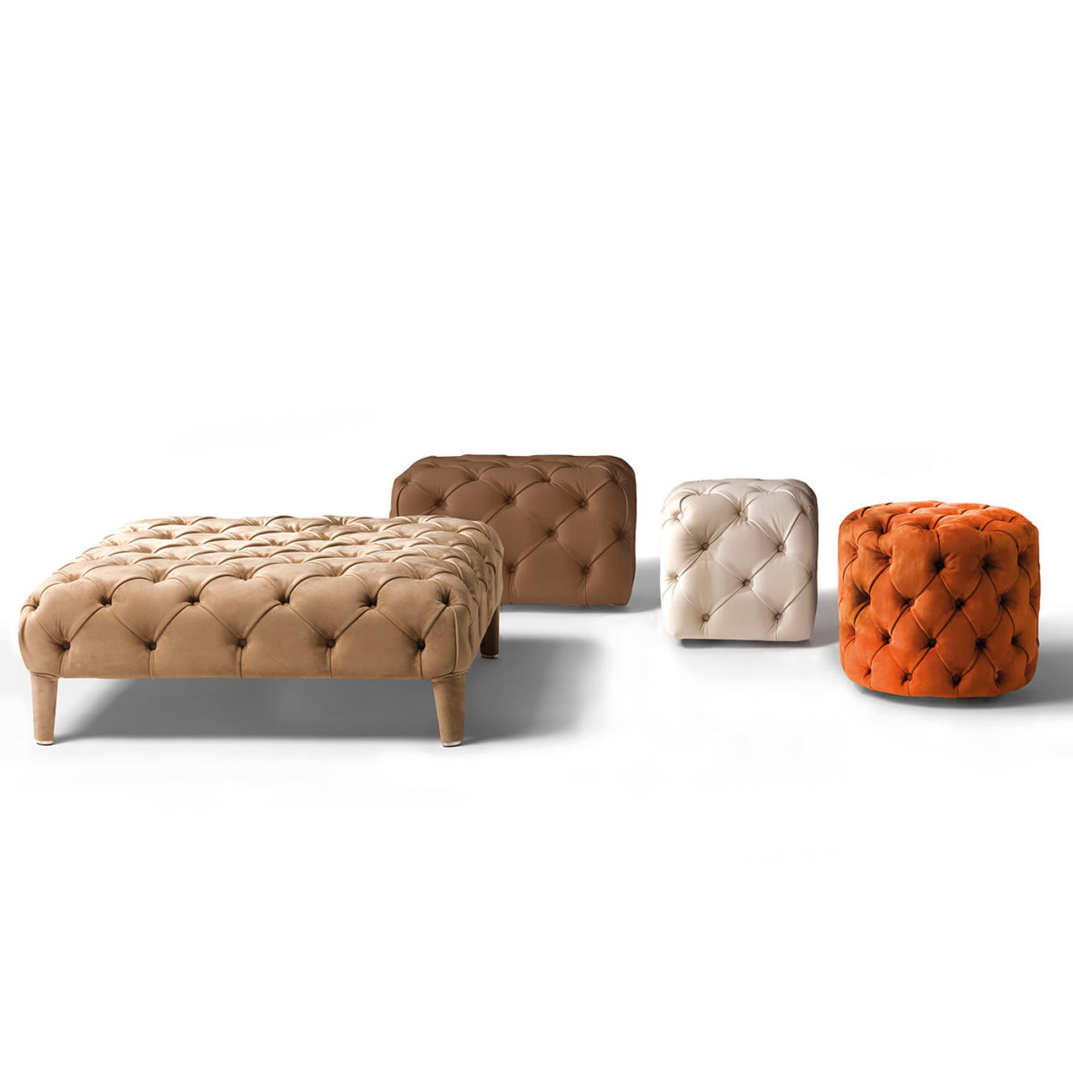 Tresor Round Pouffe by CTS Salotti