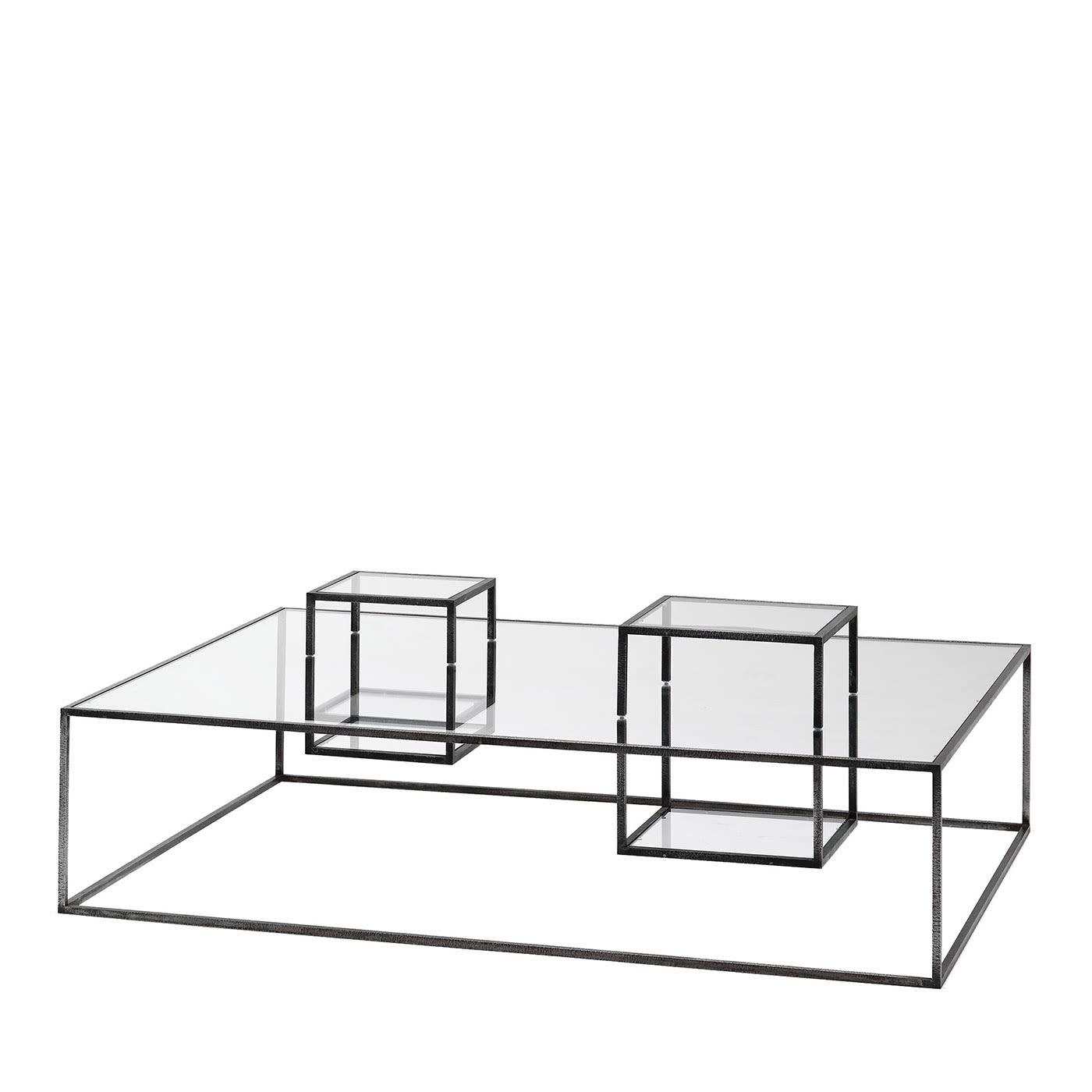 Illusioni Black Coffee Table by Mogg