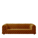 Tufted Rectangular Mustard Sofa by Loopo