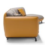 Rock Angular Grey & Mustard Sofa by Franco Ferri