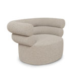 Tube Beige Boucle Armchair by Loopo