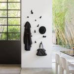 Bubble Set of 5 Black Wall Coat Hangers by Mogg