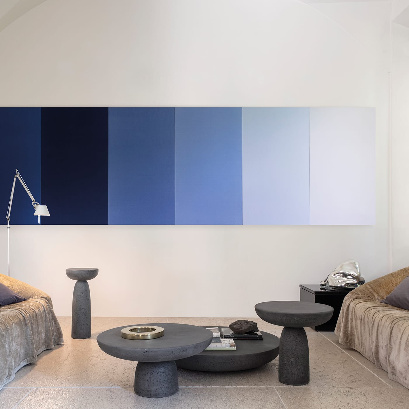 Olo 50 Anthracite Side Table by Mogg