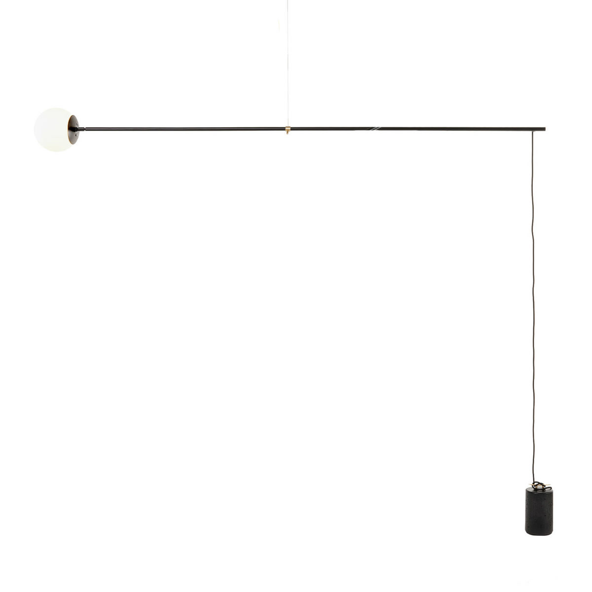 Bitta Black Pendant Lamp by Mogg