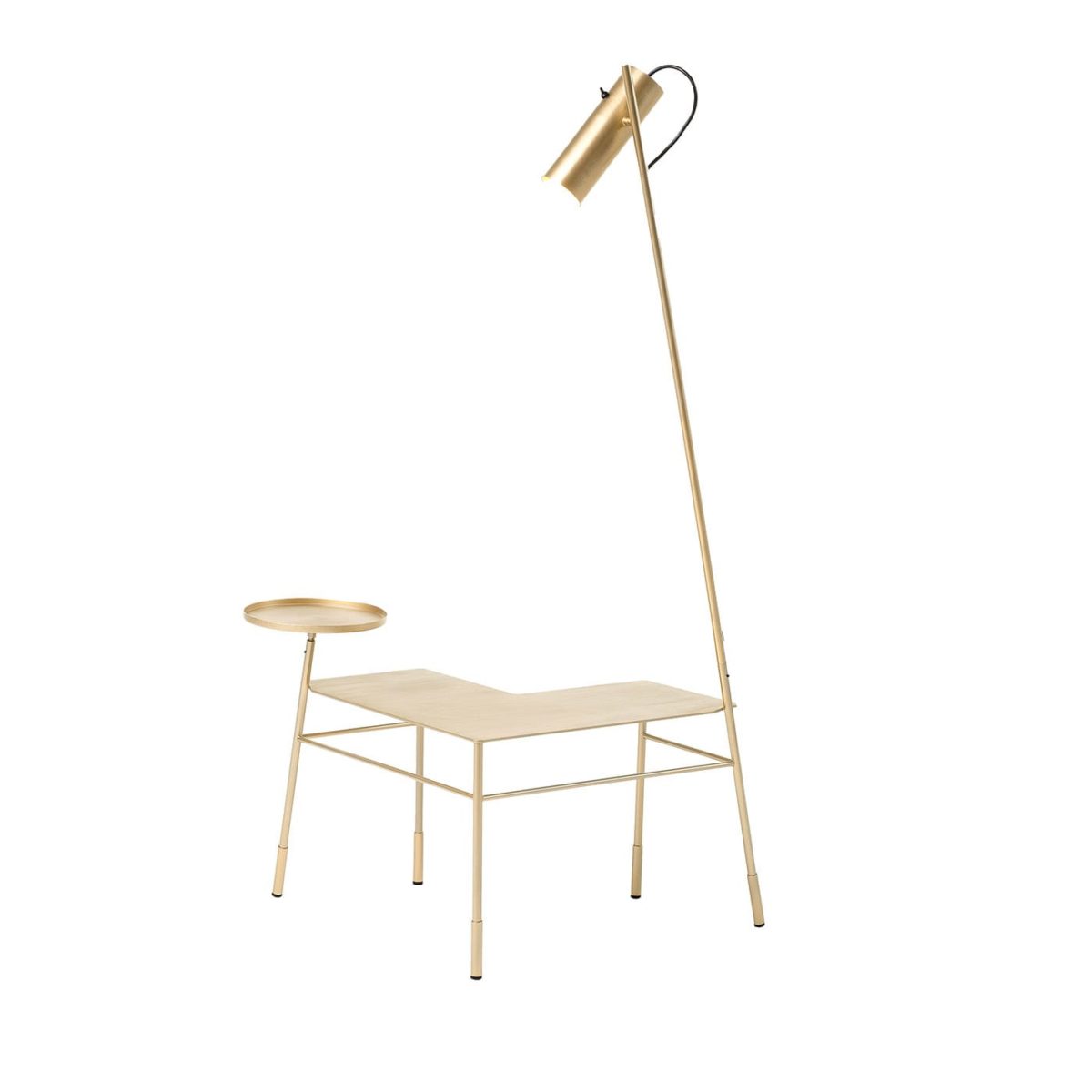 Da Sè Corner Desk Gold Lamp by Mogg