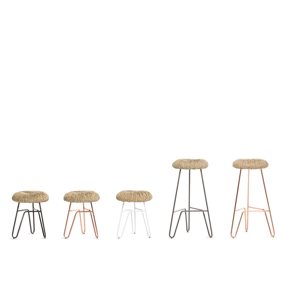 Donut Small White Stool by Mogg