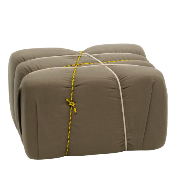 Che Pakko! Taupe Pouf by Mogg