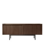 Sipario 2-Doors Low Brown Ash Sideboard by Dale Italia