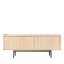 Sipario 2-Doors Low Natural Ash Sideboard by Dale Italia