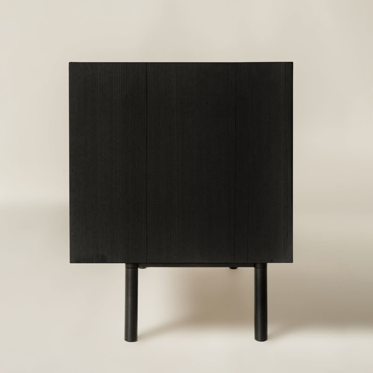 Sipario 2-Doors Low Black Ash Sideboard by Dale Italia