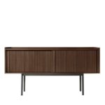 Sipario 2-Doors High Brown Ash Sideboard by Dale Italia