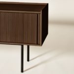 Sipario 2-Doors High Brown Ash Sideboard by Dale Italia