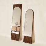 Tutto Sesto Rectangular Brown Ash Mirror by Dale Italia