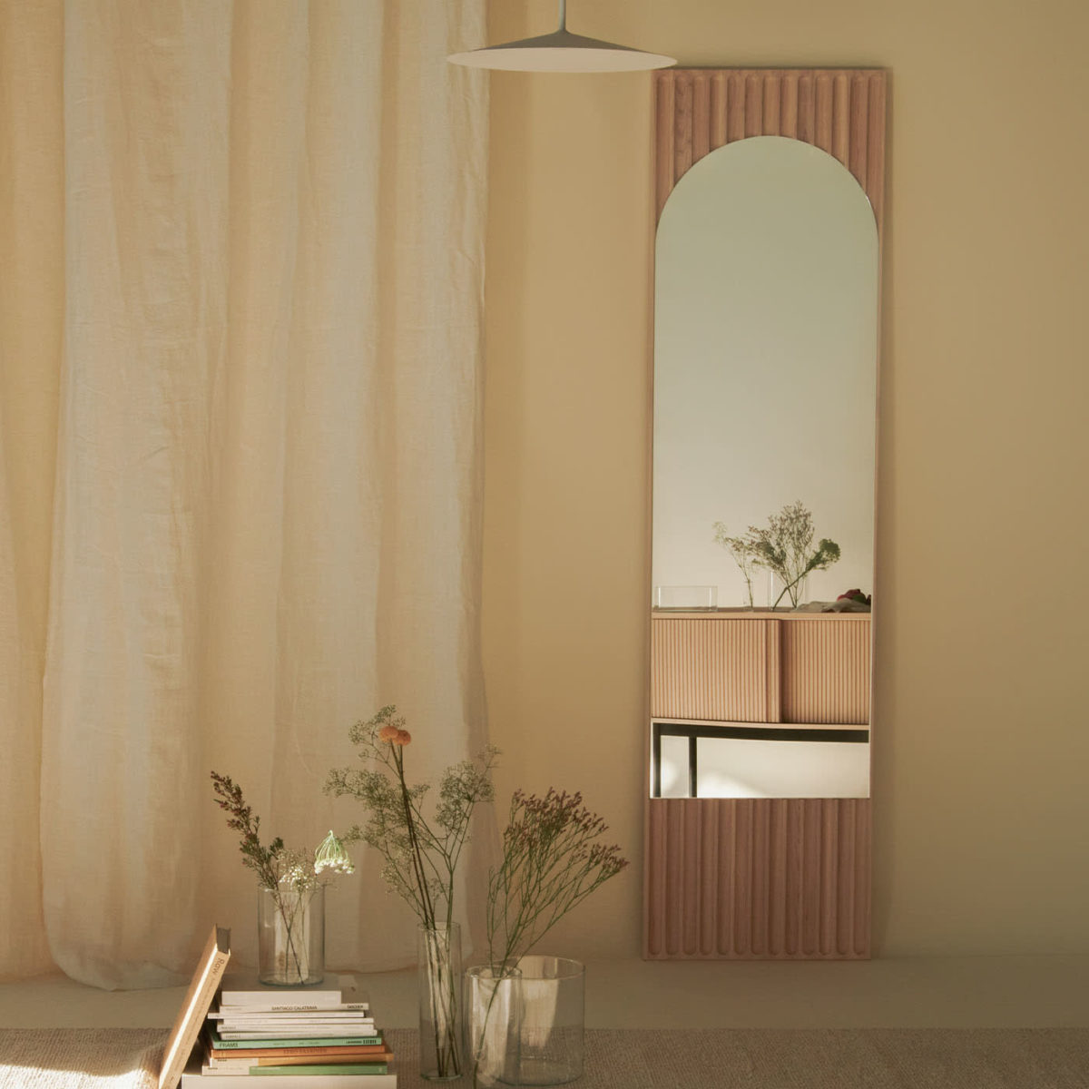 Tutto Sesto Rectangular Natural Ash Mirror by Dale Italia