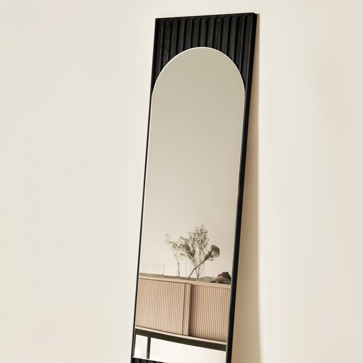 Tutto Sesto Rectangular Black Ash Mirror by Dale Italia