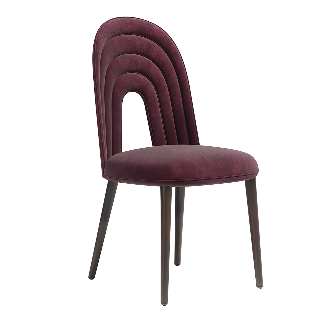 Echo Burgundy Chair by Paollo Castelli