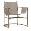 U Lounge Chair Polished Gold by Paollo Castelli