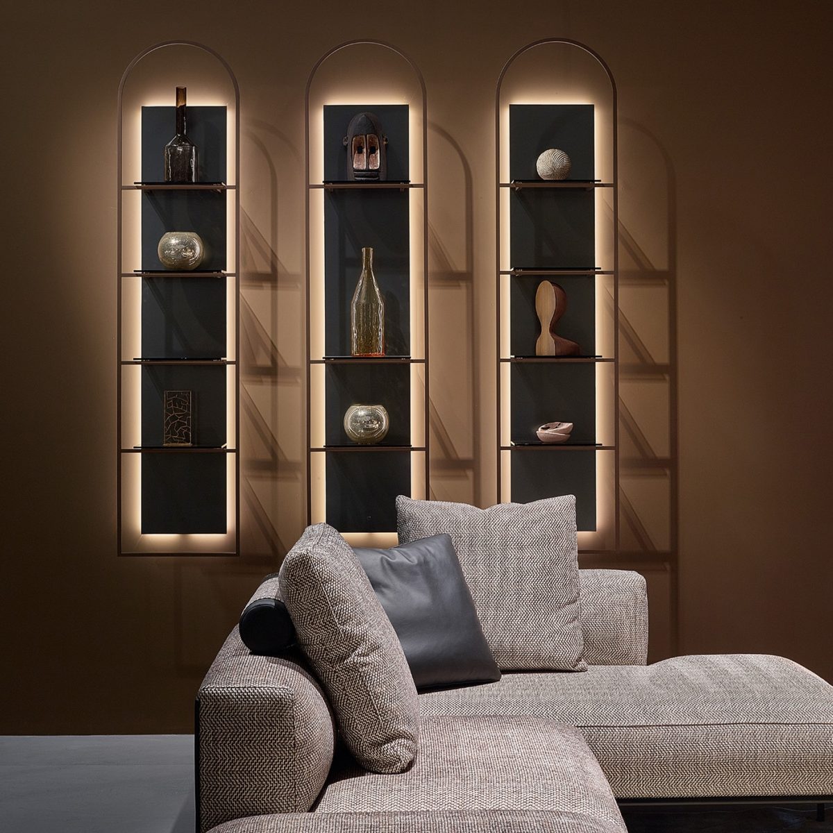 Uffizio Three-Shelve Bookcase by Paollo Castelli