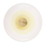 Golden disc wall lamp by Paollo Castelli