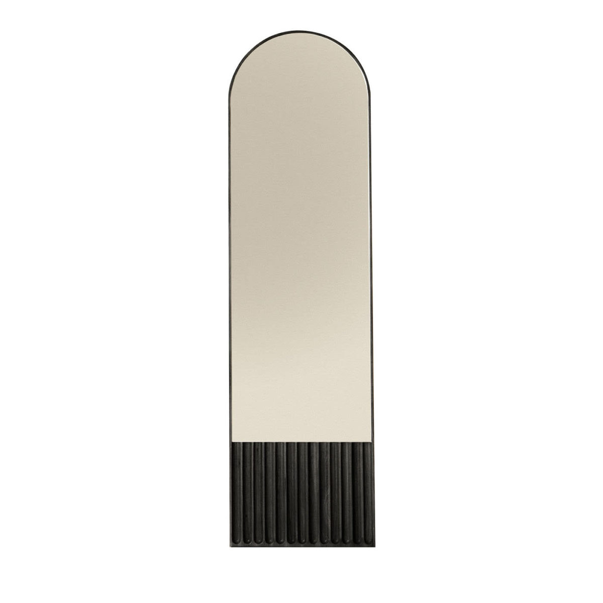 Tutto Sesto Round Black Ash Mirror by Dale Italia