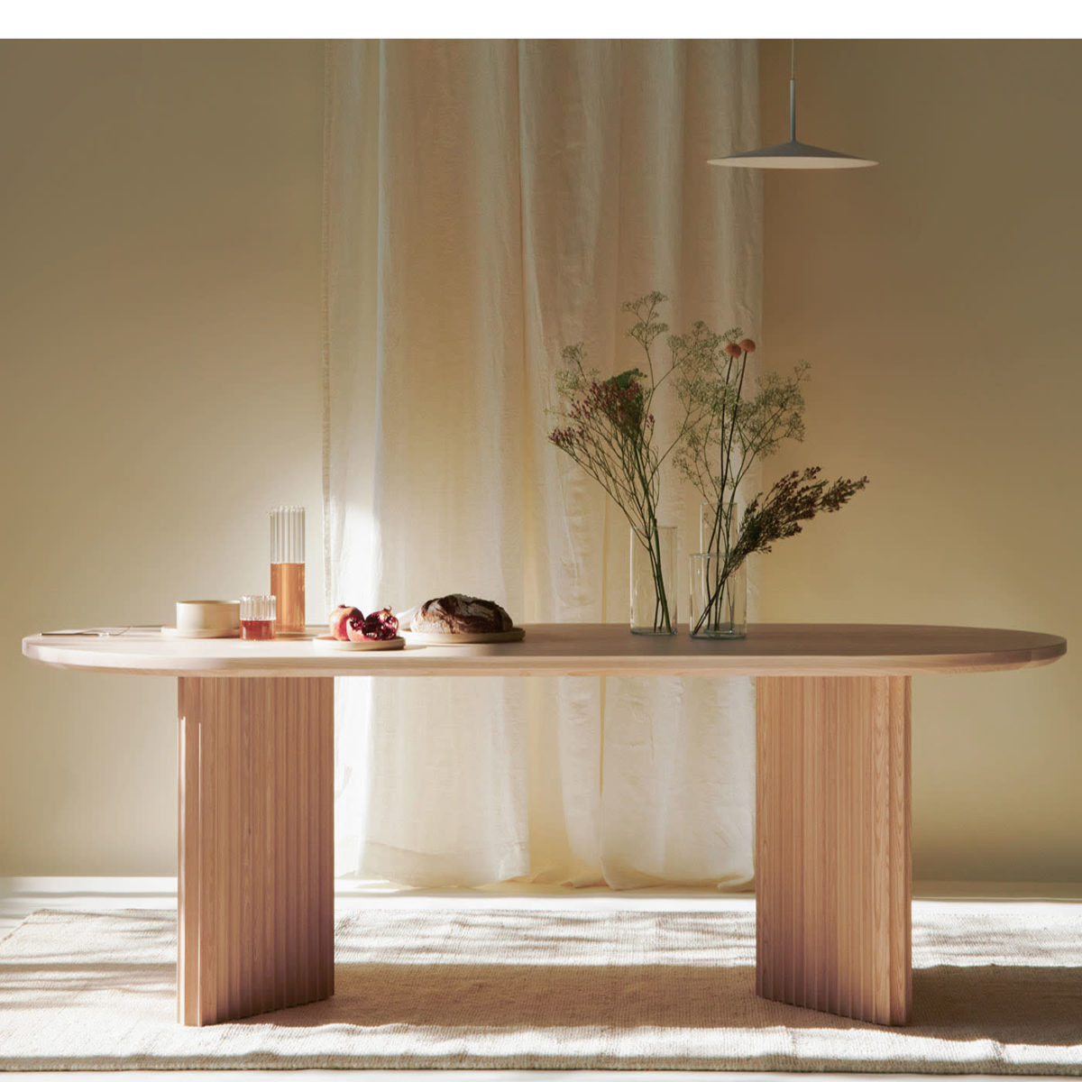 Basalto Natural Ash Table by Dale Italia