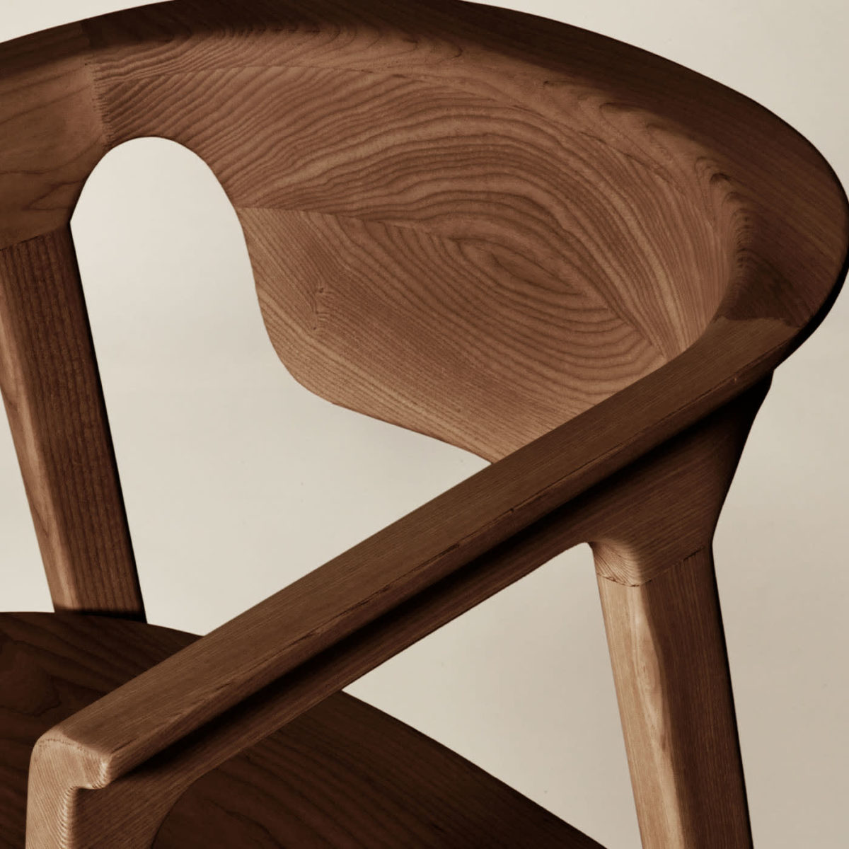 Duna Brown Ash Chair by Dale Italia