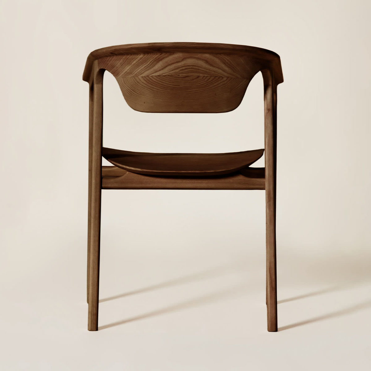 Duna Brown Ash Chair by Dale Italia