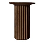 Capitello Slim Brown Ash Side Table by Dale Italia