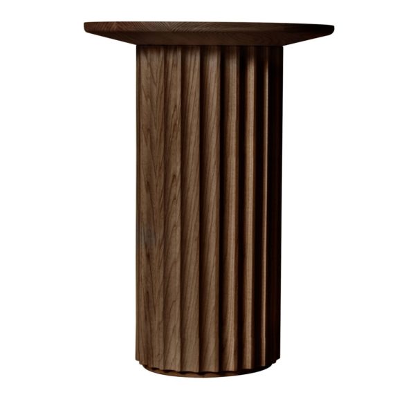 Capitello Slim Brown Ash Side Table by Dale Italia