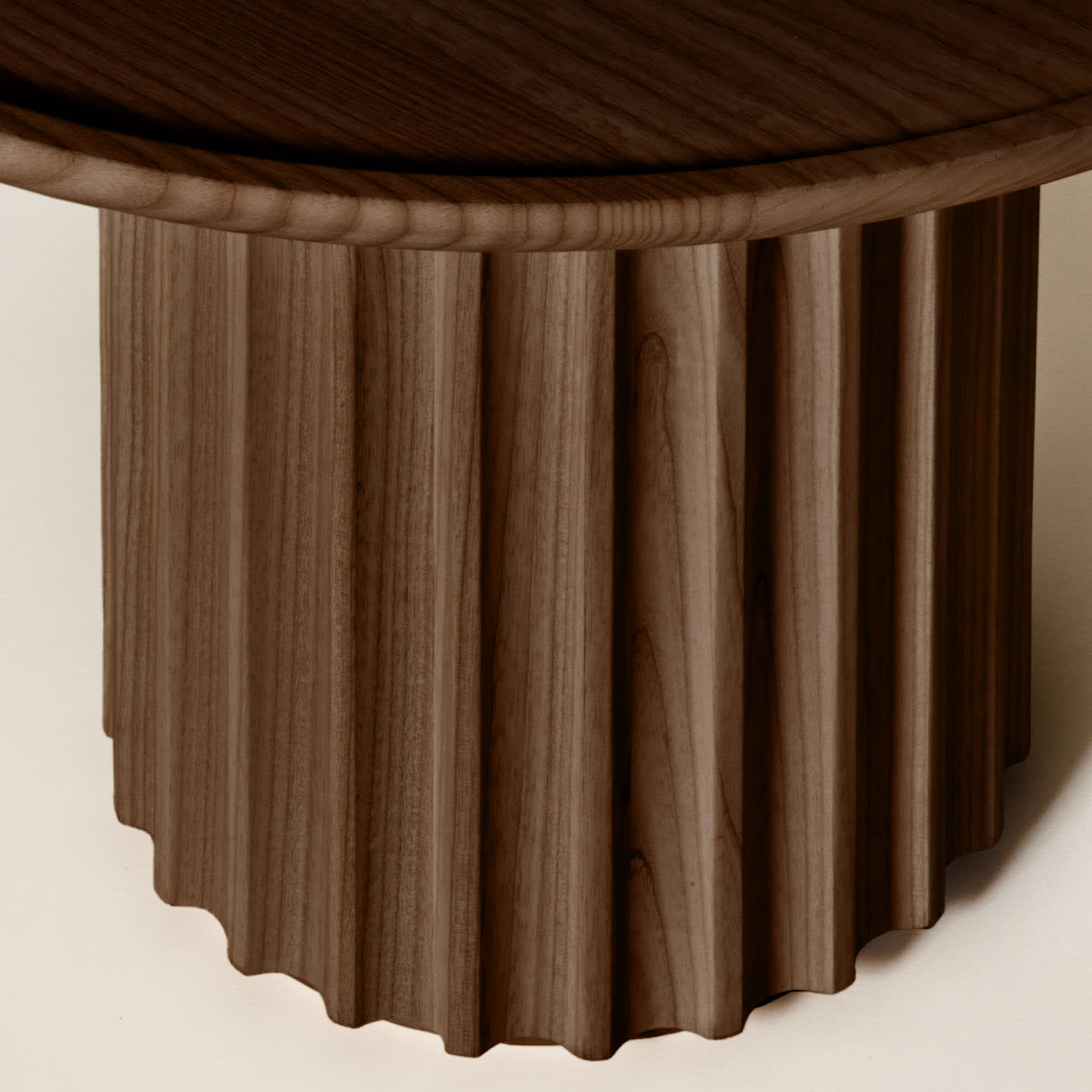Capitello Brown Ash Side Table by Dale Italia