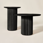 Capitello Slim Black Ash Side table by Dale Italia