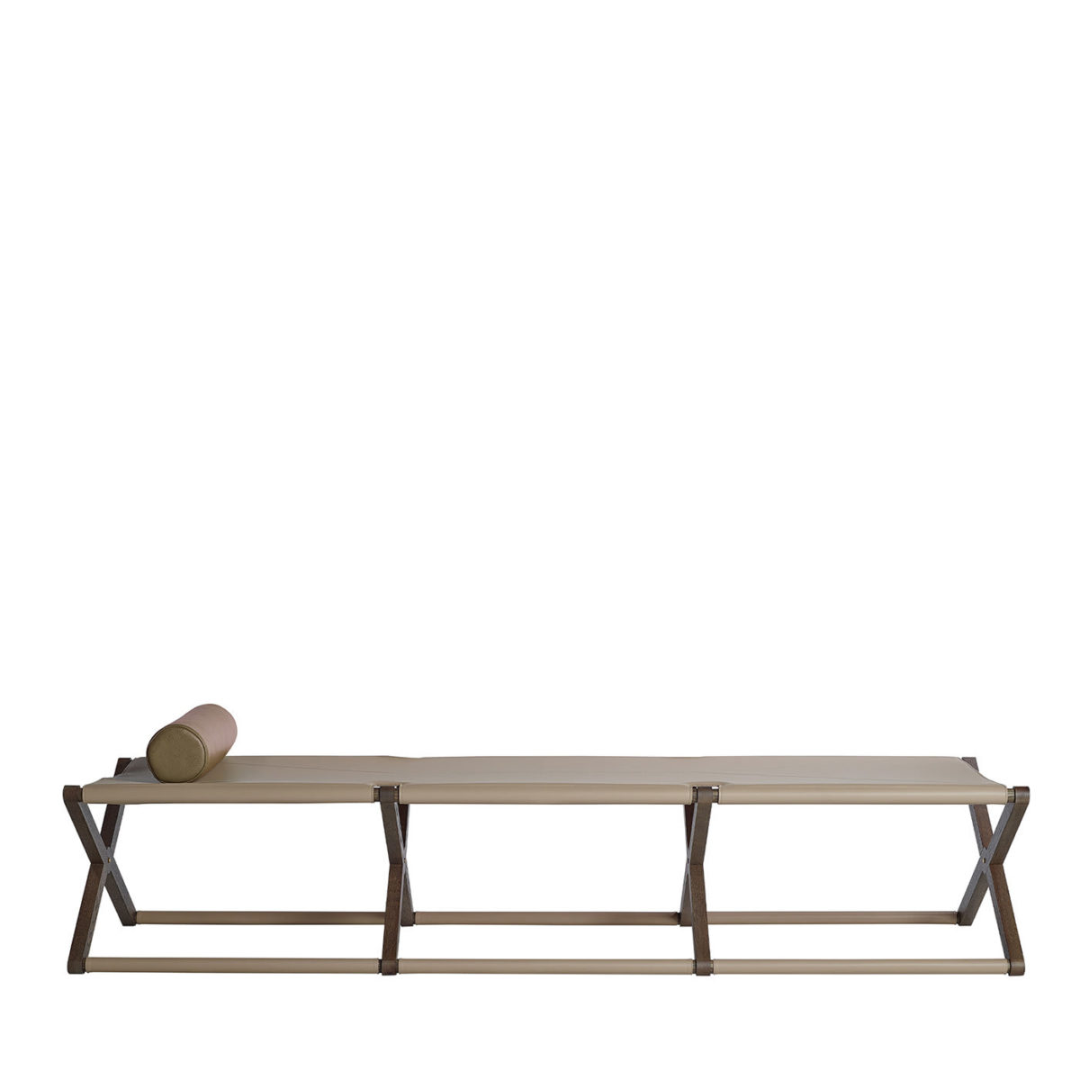 Morandi Tugurium Leather Folding Cot by Paolo Castelli