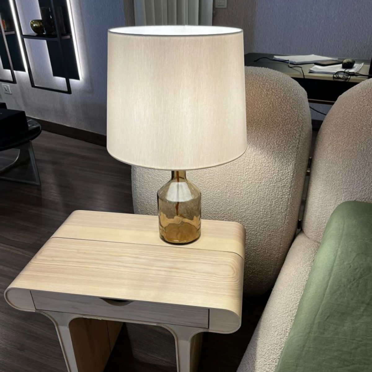 Icone Luminose Fumè Table Lamp by Paolo Castelli