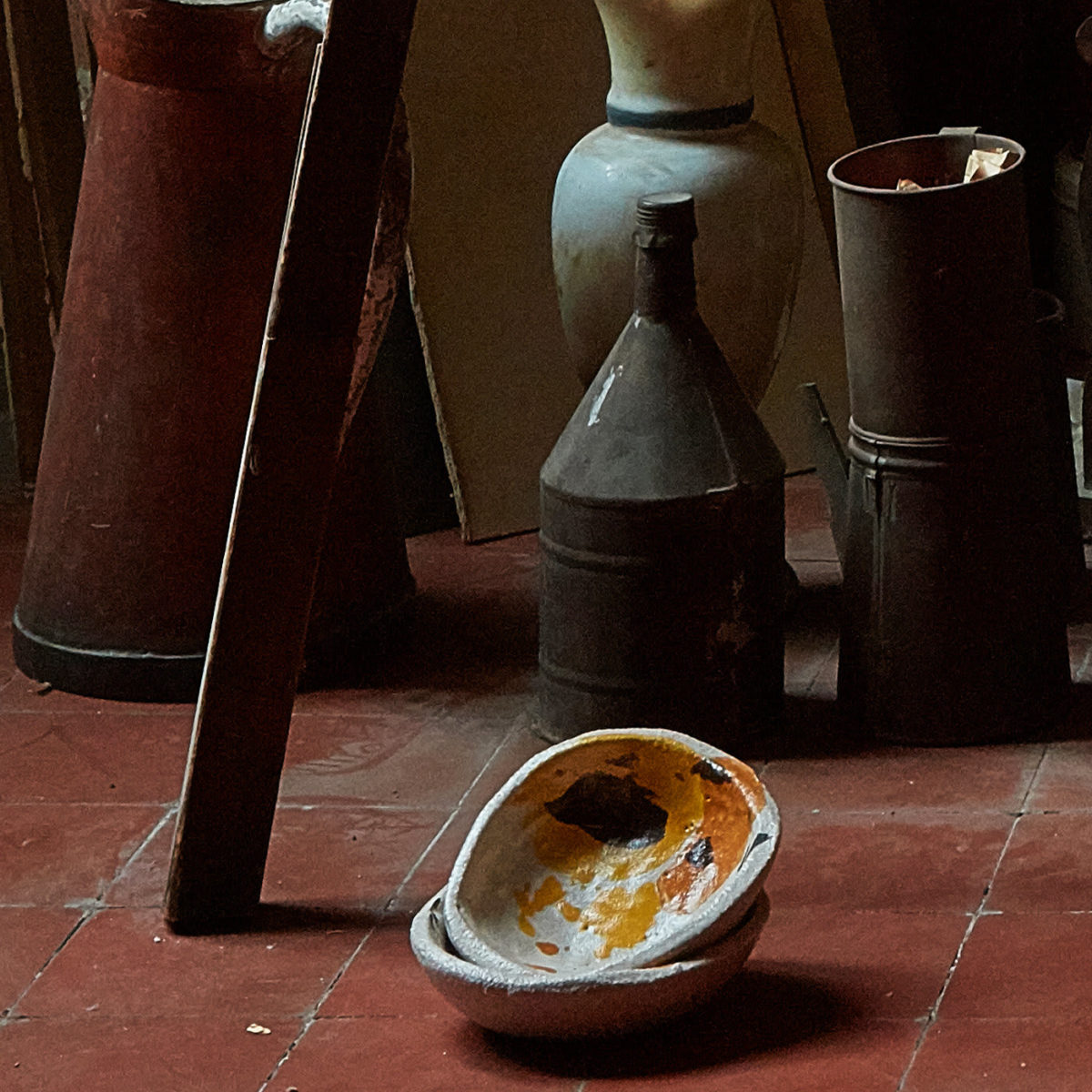 Set of 6 Small Morandi Bowls by Paolo Castelli