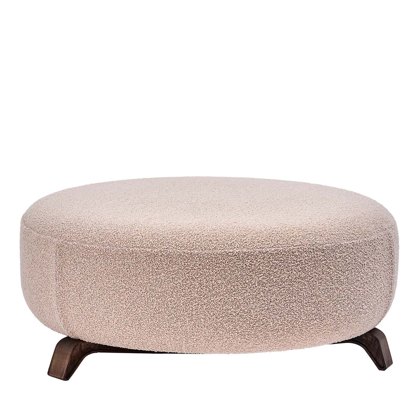 Beige deals ottoman round