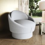 Luna White Armchair by Paolo Castelli