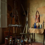 Morandi Wood Tripod Coat Rack by Paolo Castelli