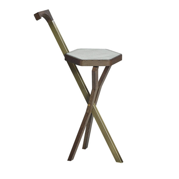 Morandi Strapuntino Tripod Folding Stool by Paolo Castelli