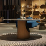 Ellipse Matt Round Dining Table by Paolo Castelli