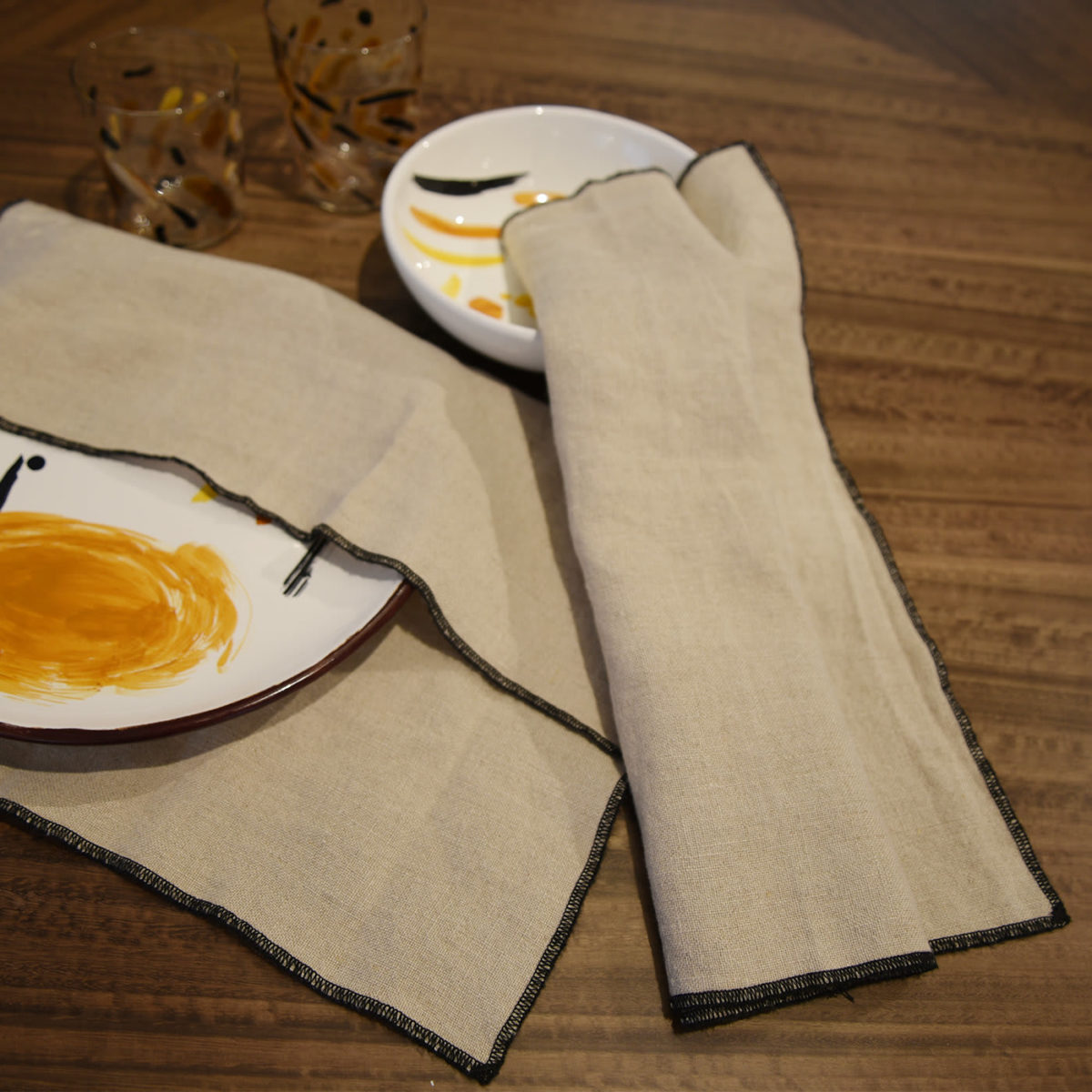 Set of 4 Morandi Placemats by Paolo Castelli