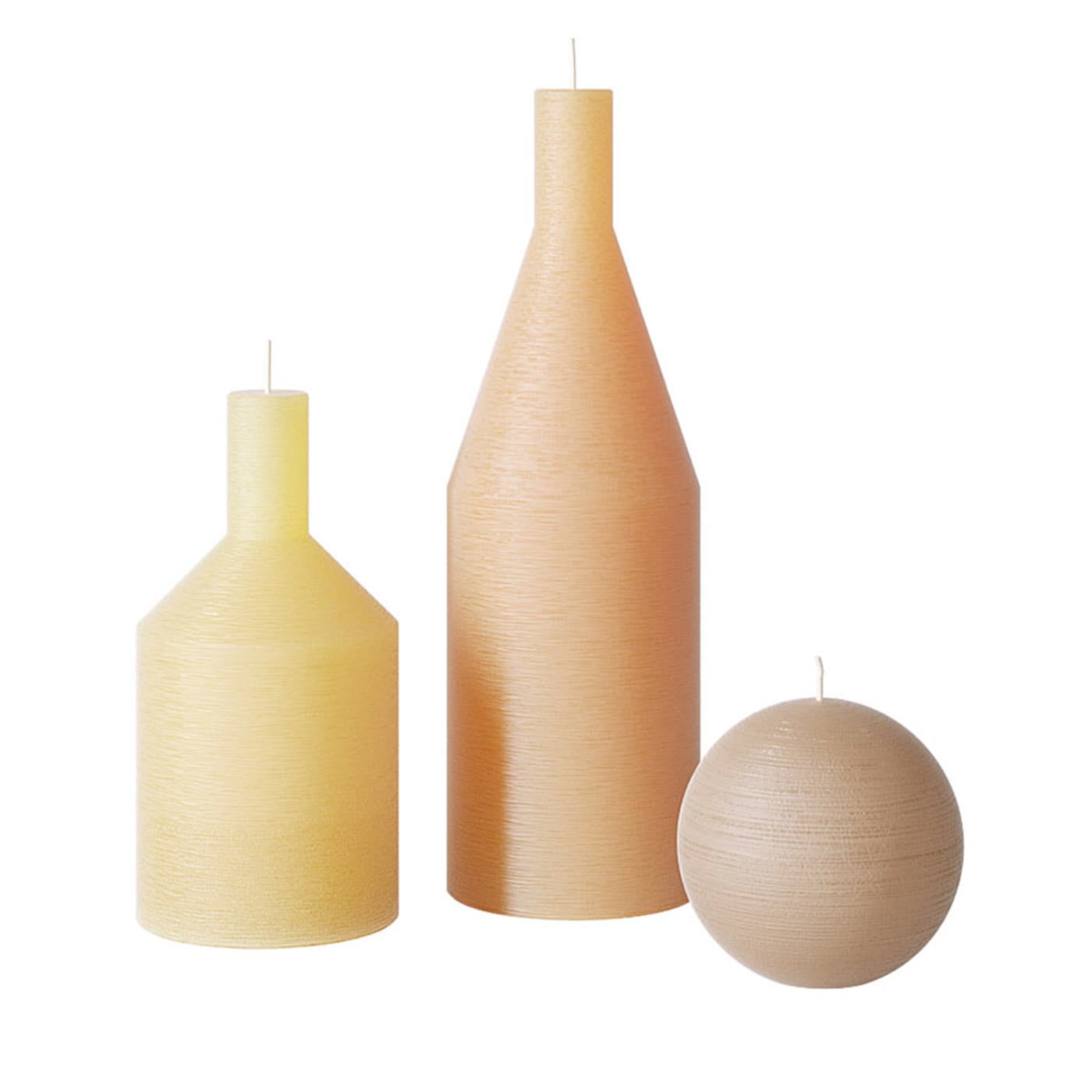 Candele dAutore Set of 3 Morandi Candles by Paolo Castelli