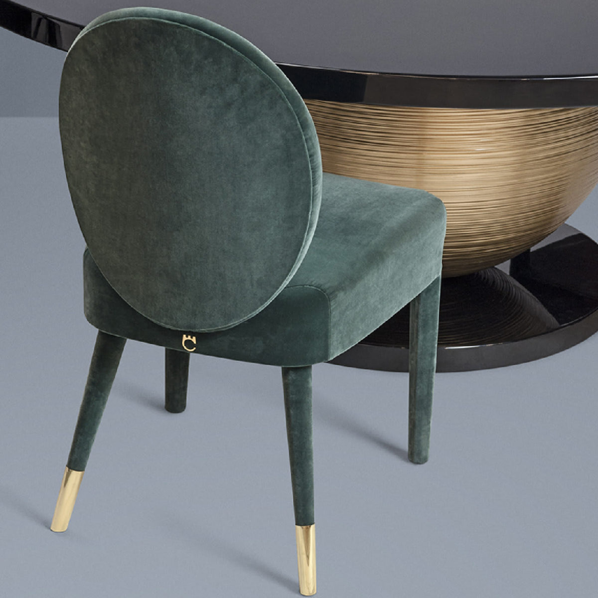 Sofia Green Chair by Paolo Castelli