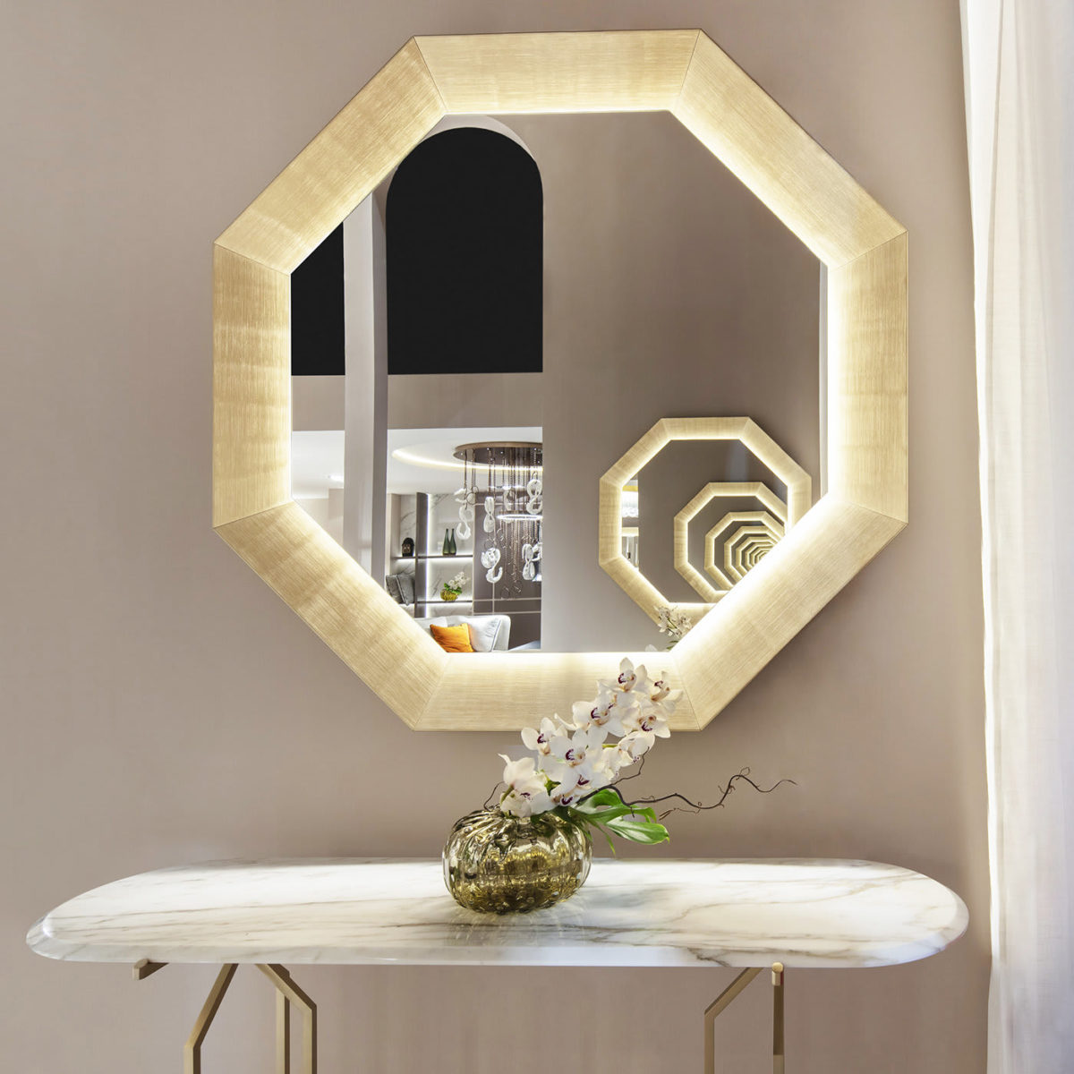 Best World Octagonal Mirror by Paolo Castelli