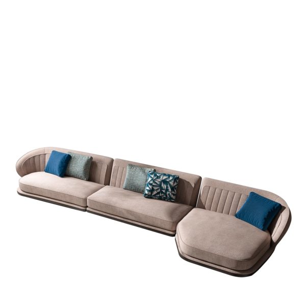 Cream Fabric Modular Sofa by CPRN Homood