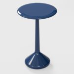 Glossy Laquered Blue Side Table by CPRN Homood