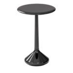 Glossy Laquered Black Side Table by CPRN Homood