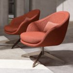 Red Swivelling Armchair by CPRN Homood