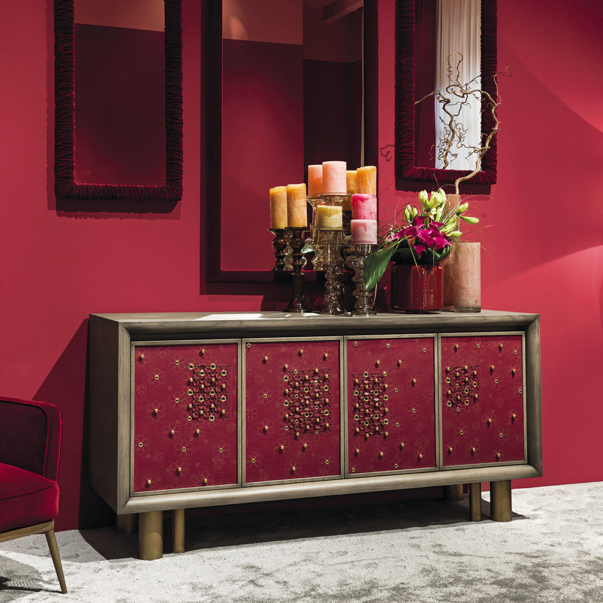 Mila Full Spring Blossom Sideboard by Chiara Provasi