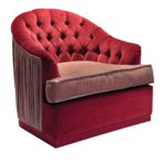 Sarah Red Armchair by Chiara Provasi